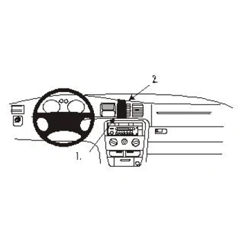 Brodit ProClip f�r Opel Vectra B, ab Bj. 1996 bis 2001