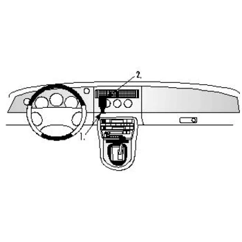 Brodit ProClip f�r Jaguar XK8, ab Bj. 1997 bis 2006