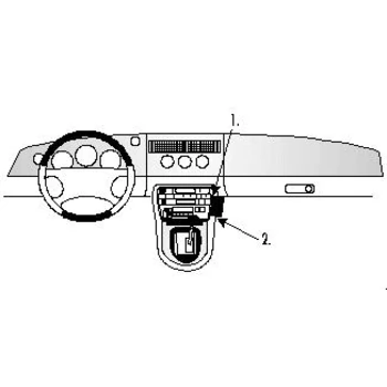 Brodit ProClip f�r Jaguar XK8, ab Bj. 1997 bis 2006