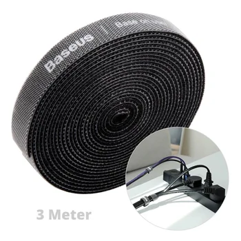 Baseus Kabelmanagement / Klettband-Rolle 3m
