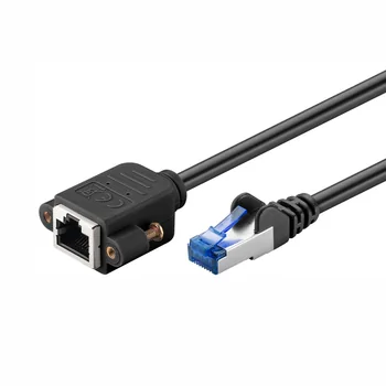 Goobay Verl�ngerungskabel f�r Netzwerk 5m, CAT 6a S/FTP (PIMF), Black