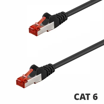 Goobay Patchkabel 30m, CAT 6 S/FTP (PIMF), Black
