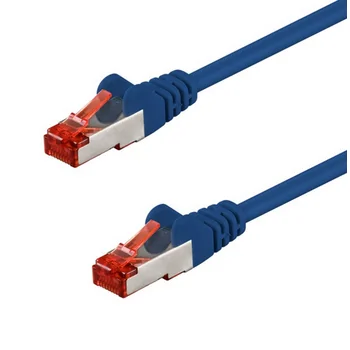 Goobay Patchkabel 0,15m, CAT 6 S/FTP (PIMF), Blue