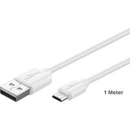 Goobay Daten- / Ladekabel Micro USB fr LG K9, White , ca. 1m