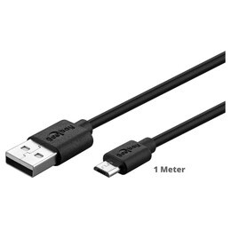 Goobay Daten- / Ladekabel Micro USB fr TP-LINK NEFFOS C5 Max, Black , ca. 1m