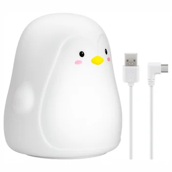 Goobay LED Nachtlicht Pinguin, aus weichem Silikon