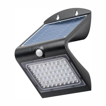 Goobay LED Solar-Wandleuchte 4W, mit Bewegungsmelder, f�r Innen + Au�en (IP65), Black