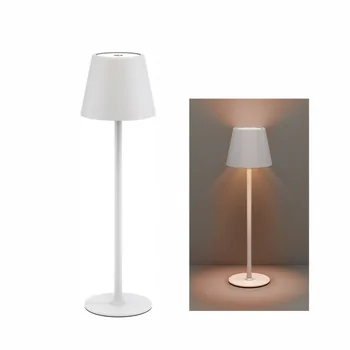 Goobay LED Tischleuchte, mit Touch-Steuerung, warmwei� (3000 K) 170 lm, stufenlos dimmbar, H�he: 37cm, white