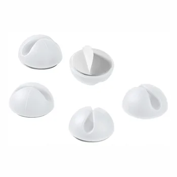 Goobay Kabelmanagement / Kabelf�hrung 5x 1 Leitung (Durchmesser: max 7.8mm), white