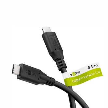 Goobay Daten- / Ladekabel USB-C 4.0 f�r HUAWEI Mate X7, 0.5m, bis 100W, Black