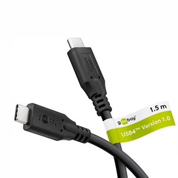 Goobay Daten- / Ladekabel USB-C 4.0 f�r HUAWEI Mate X7, 1.5m, bis 100W, Black