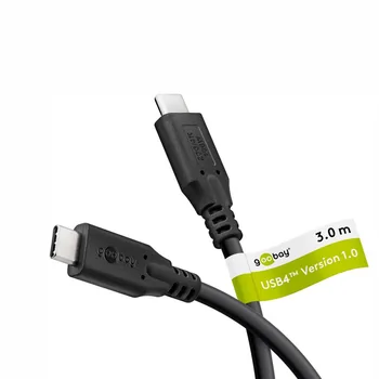 Goobay Daten- / Ladekabel USB-C 4.0 f�r HUAWEI Mate X7, 3m, bis 100W, Black