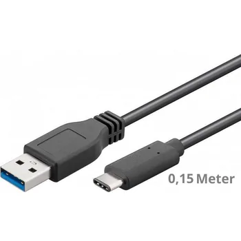 Goobay SuperSpeed Daten- / Ladekabel USB-A auf USB-C f�r HUAWEI Mate X7, 0.15m, Black