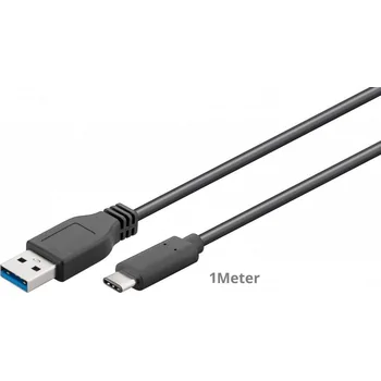 Goobay SuperSpeed Daten- / Ladekabel USB-A auf USB-C f�r HUAWEI Mate X7, 1m, Black