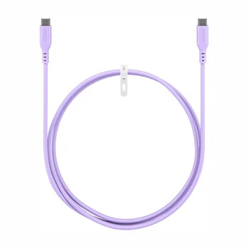 Goobay Silikonkabel USB-C f�r HUAWEI Mate X7, 1.5m, bis 60W, Lila