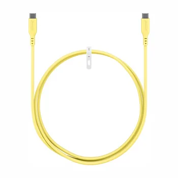 Goobay Silikonkabel USB-C f�r HUAWEI Mate X7, 1.5m, bis 60W, Yellow