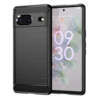 TPU Case (H�lle), Carbon-Style, black, f�r GOOGLE Pixel 7