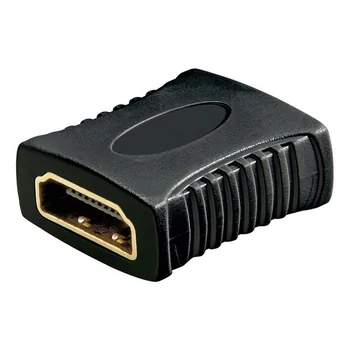 Goobay HDMI Adapter (Kupplung), 4K / 60 Hz, Buchse A auf Buchse A, vergoldet