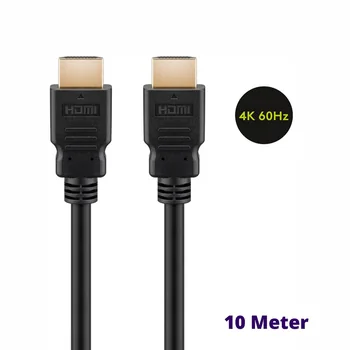 Goobay HDMI Kabel, 4k / 60Hz, 5m, Stecker / Stecker, vergoldet, bis 18 Gbit/s, Black