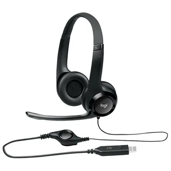 Logitech H390 USB Kopfb�gel Headset , Black, USB-A
