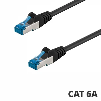 Goobay Patchkabel 5m, CAT 6A S/FTP (PIMF), Black