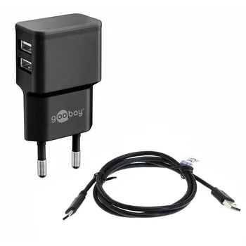Goobay Ladeger�t 230V f�r ARCHOS Diamond 2 Note, 18W, 2.4A, Black