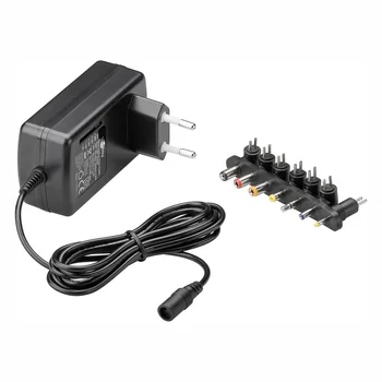 Goobay Universal Netzteil 100-240V, 24W (1.5A), 9-24V, black