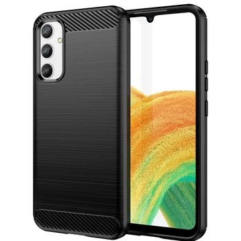 TPU Case (H�lle), Carbon-black, f�r SAMSUNG Galaxy A34 5G