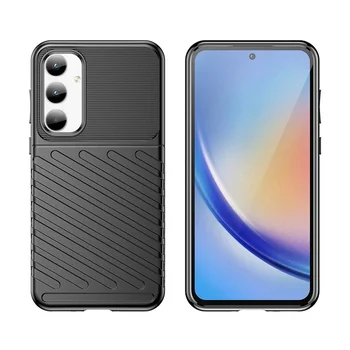 Thunder Case (H�lle), Black f�r SAMSUNG Galaxy A35 5G