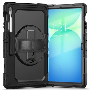 TechProtect Solid360 mit Handschlaufe f�r SAMSUNG Galaxy Tab S10 FE+, Black