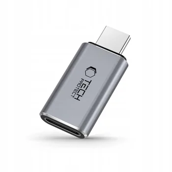 TechProtect Adapter f�r HUAWEI Mate X7 von Lightning Buchse auf USB-C Stecker, Farbe: Grey