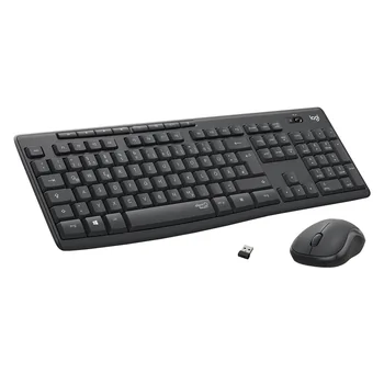 Logitech Desktop MK295 Wireless Silent (schurlose Tastatur + Maus), black