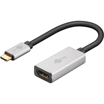 Goobay Adapter von USB-C Stecker auf HDMI Buchse f�r HUAWEI P20 Pro,4k 120Hz / 8k 30 Hz, black