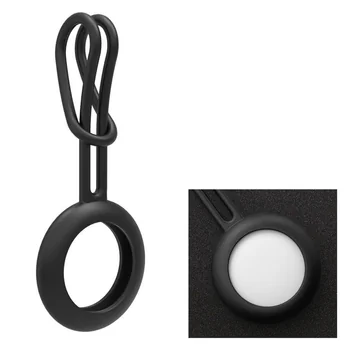 emMobi flexible Silikon-H�lle passend f�r Apple AirTag, Black