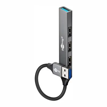 Goobay Slim HUB 4-Port / Multiport Adapter USB-A auf auf 4x USB-A