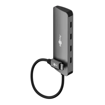 Goobay Slim HUB 4-Port / Multiport Adapter USB-C auf 4x USB-C