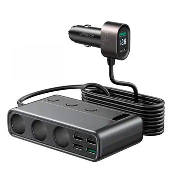 Joyroom 9-fach KFZ Ladeger�t f�r APPLE iPhone Xs MAX, 12/24V, 154W, 5x USB-A + 1x USB-C + 3x Zigaretten-Buchse