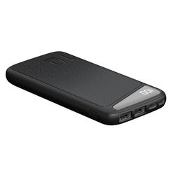 Goobay PowerBank Slimline, ca. 10.000 mAh fr SAMSUNG Galaxy A15 5G, Ausgang: 2x USB Typ A