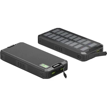 Goobay Outdoor PowerBank mit Solar-Panel, ca. 20000 mAh f�r APPLE iPhone Xs MAX, Ausgang: 2x USB-A / 1x USB-C