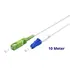 Goobay Glasfaserkabel (FTTH), 10m, Singlemode (OS2), LC-UPC Stecker auf SC-APC Stecker, white