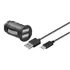 Goobay KFZ Ladekabel, 12/24V , USB-C, 2-teilig, 2.4A, Black