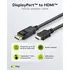 Goobay Displayport auf HDMI Kabel, 1m, DP Stecker auf HDMI Stecker / 4K / 30 Hz (3840x2160) UHD, Abbildung 1