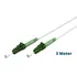 Goobay Glasfaserkabel (FTTH), 3m, Singlemode (OS2), LC-APC Stecker beidseitig, white