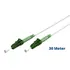Goobay Glasfaserkabel (FTTH), 30m, Singlemode (OS2), LC-APC Stecker beidseitig, white