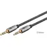 Goobay Plus Audio-Verbindungskabel , 3.5mm Klinke, L�nge: 3m, Grey