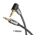Goobay Plus Audio-Verbindungskabel , 3.5mm Klinke (1x 90� Stecker), L�nge: 1m, Grey