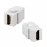 Goobay Keystone Modul HDMI Verbinder, 2x HDMI Buchse, 8K 60 Hz, White