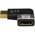 Goobay HDMI Winkel Adapter 8K / 60 Hz, Stecker auf Buchse, 90 Grad horizontal, vergoldet, Aluminiumverst�rkung, Abbildung 2