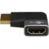 Goobay HDMI Winkel Adapter 8K / 60 Hz, Stecker auf Buchse, 90 Grad horizontal, vergoldet, Aluminiumverst�rkung, Abbildung 3