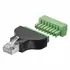 Goobay Netzwerk Terminal Block 8-pin auf RJ45-Stecker (8P8C)